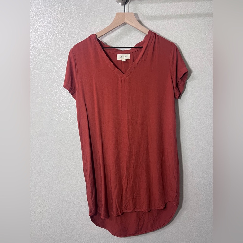 Cloth & Stone T-shirt Dress with High-low Hem
